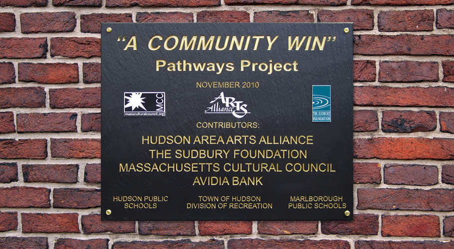 Arch Slate Address Plaque