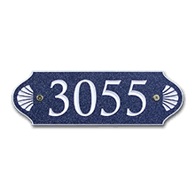 Fan Rectangle Corian Address Plaque