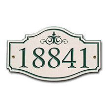 Victorian Style Corian Address Plaque